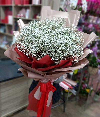 Букет цветов из: Гипсофила в Плюссе