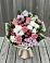 Букет цветов из: Альстромерии, Гвоздики, Розы и Хризантемы в Плюссе