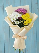 Букет цветов из:  Хризантемы в Плюссе
