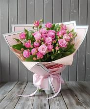 Букет Розовый кустик в Плюссе