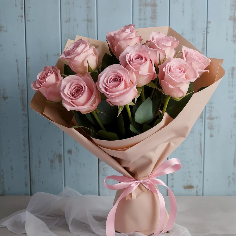 Букет цветов из: Розы в Плюссе