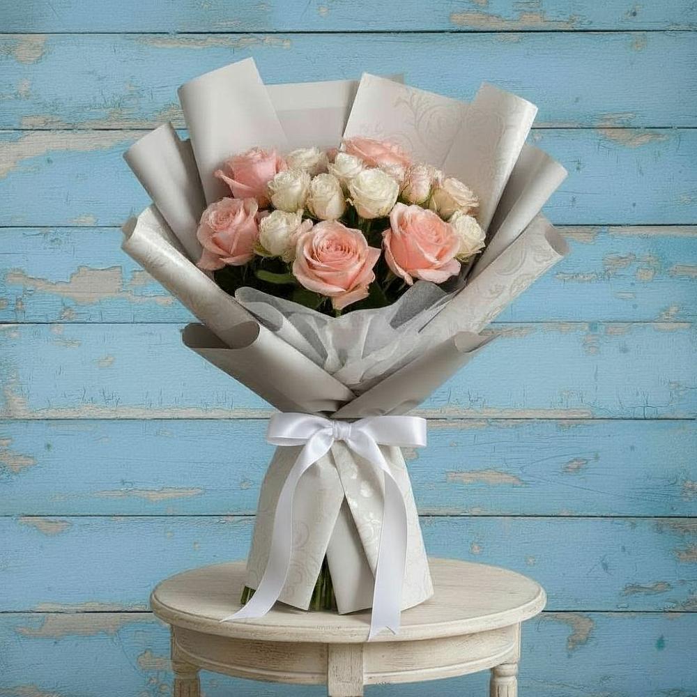 Букет цветов из: Розы в Плюссе