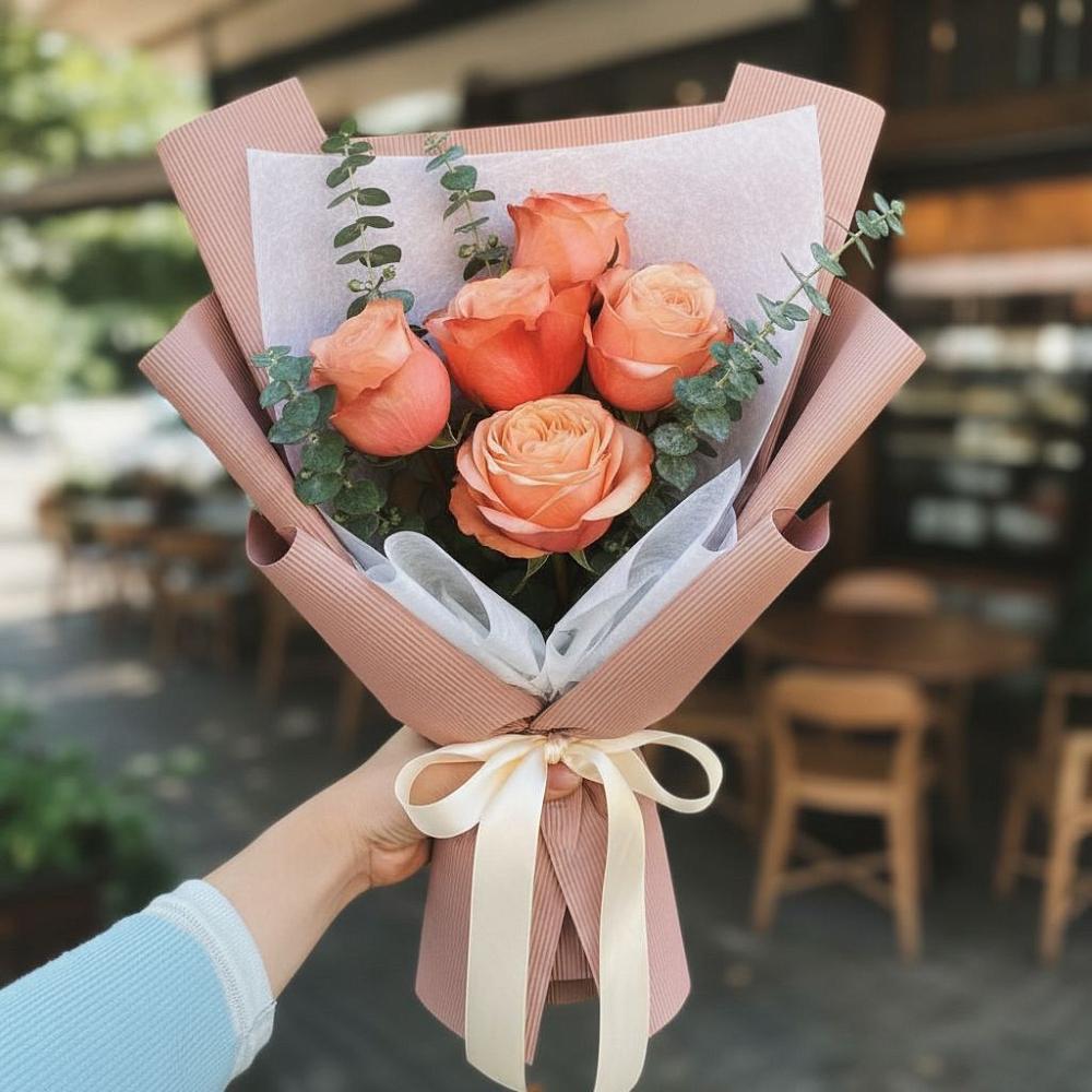 Букет цветов из: Розы в Плюссе