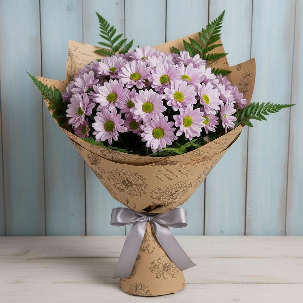 Букет цветов из: Хризантемы в Плюссе