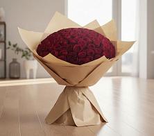 Букет 101 Красная роза #REPLACE_PRED# Плюссе