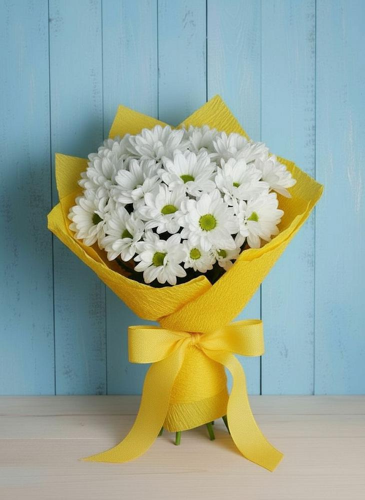 Букет цветов из: Хризантемы в Плюссе