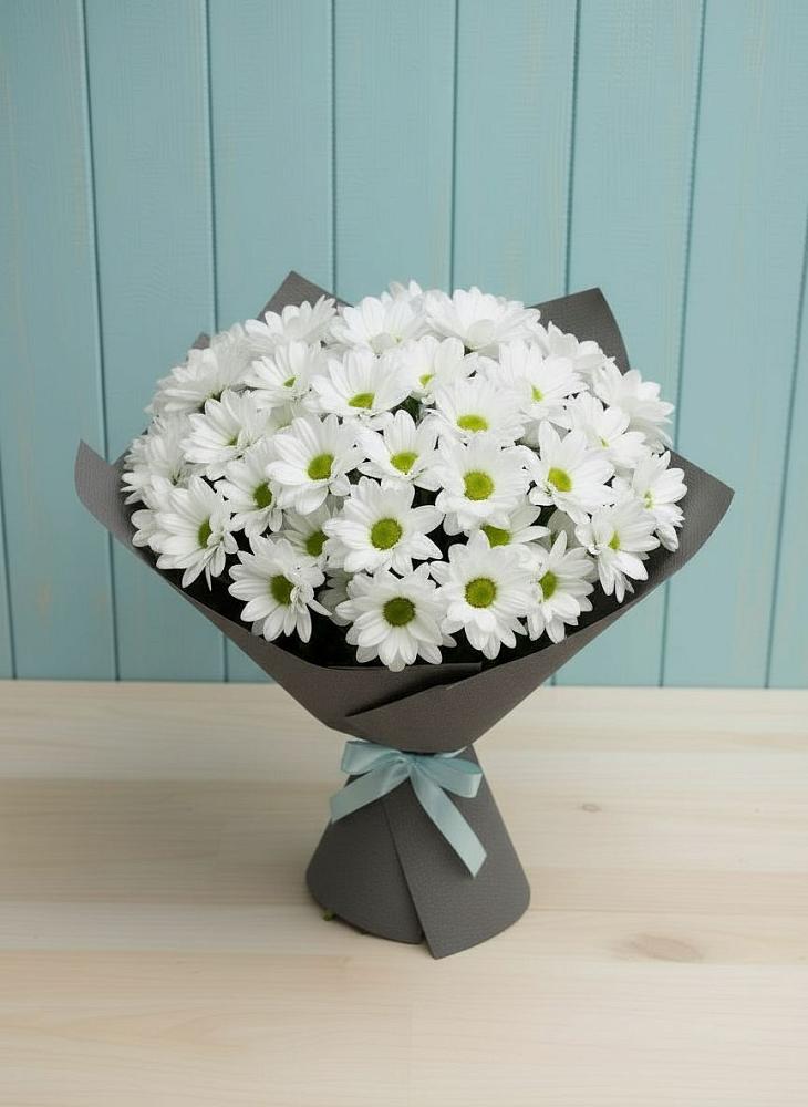 Букет цветов из: Хризантемы в Плюссе