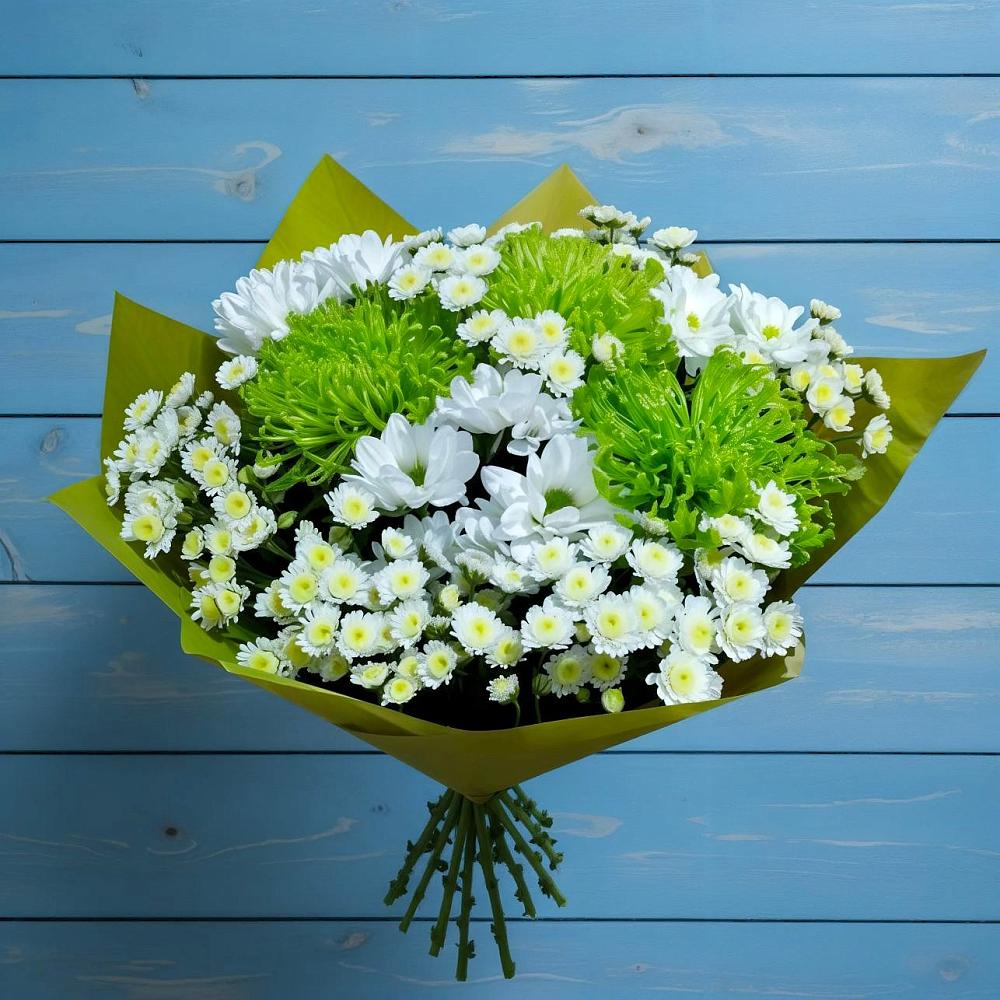 Букет цветов из: Хризантемы в Плюссе