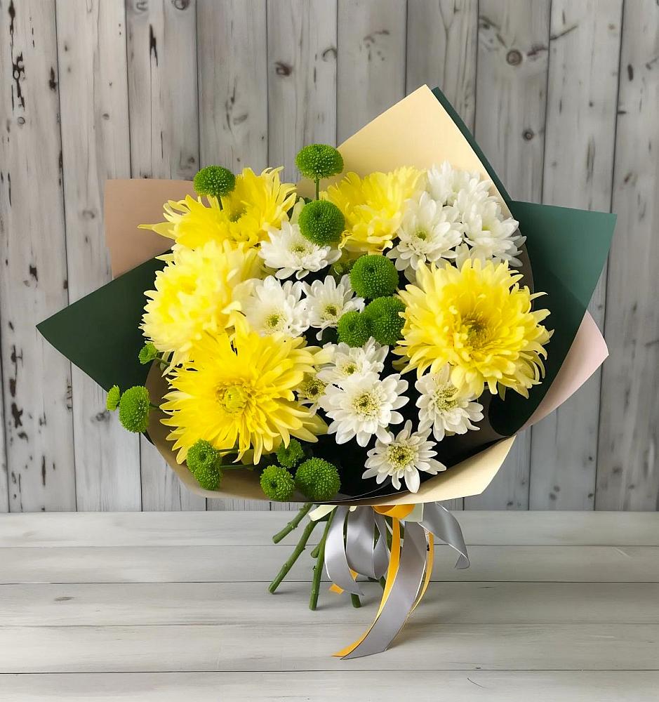 Букет цветов из: Хризантемы в Плюссе
