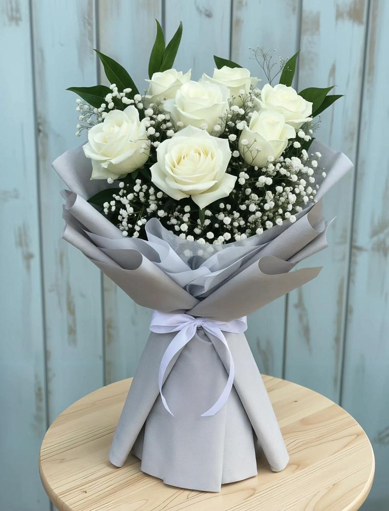 Букет цветов из: Розы в Плюссе