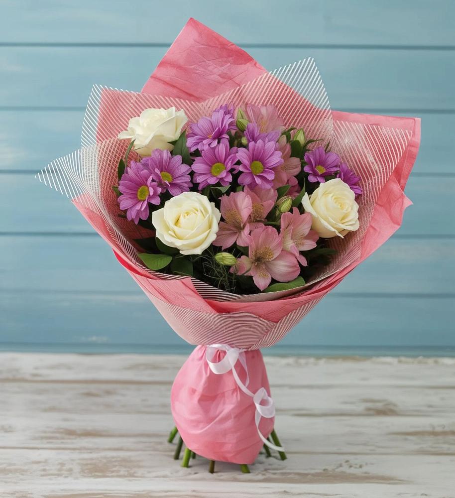 Букет цветов из: Герберы в Плюссе