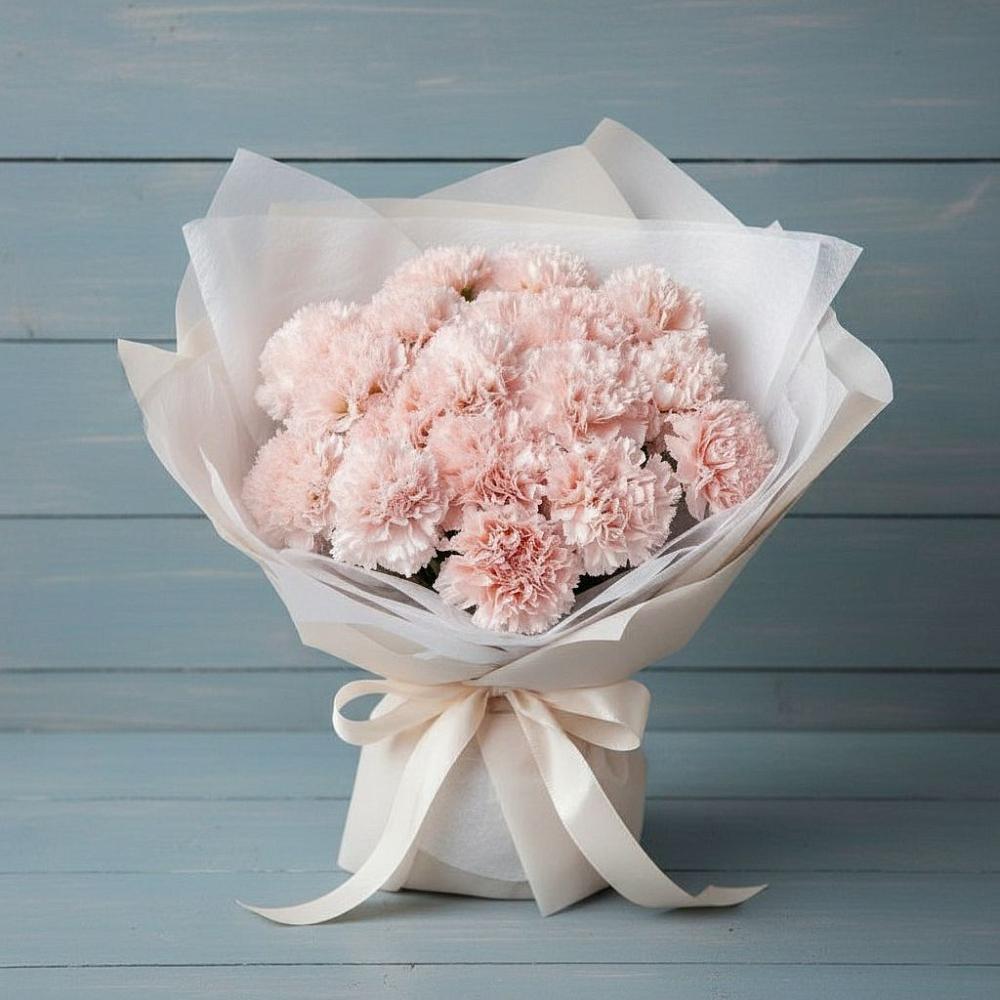 Букет цветов из: Гвоздики в Плюссе