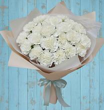 Букет цветов из:  Гвоздики в Плюссе